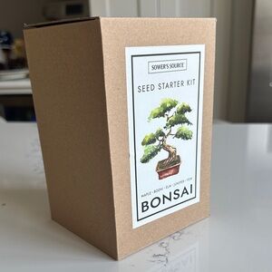 Seed Starter Kit Bonsai - Sower's Source - Brown Box